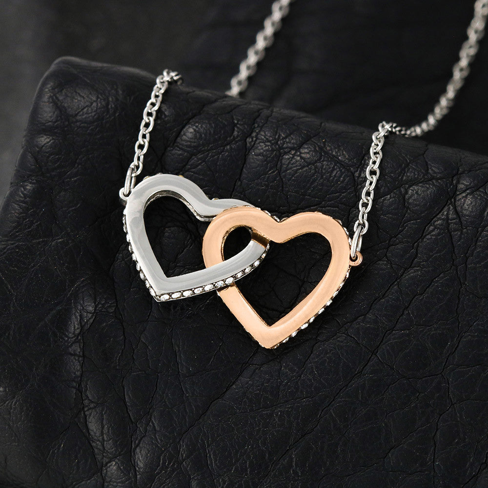 To My Grandma - Interlocking Hearts Necklace
