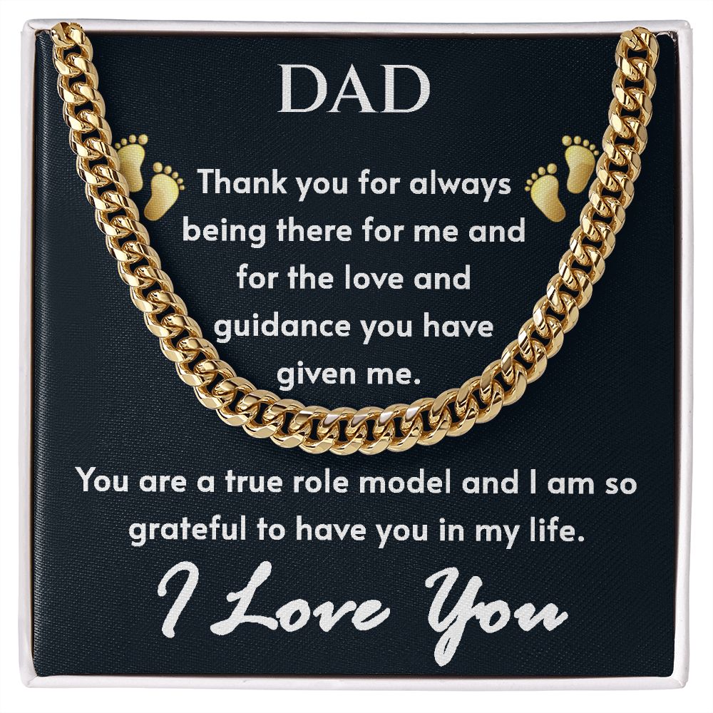 To Dad - Cuban Link Chain