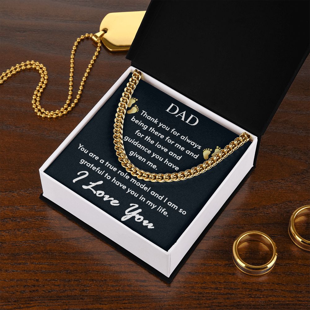 To Dad - Cuban Link Chain