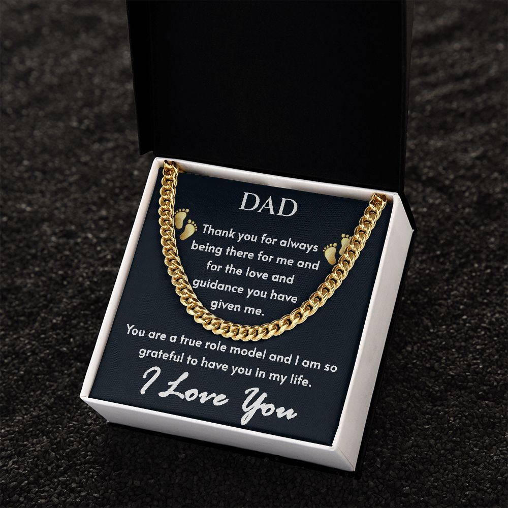 To Dad - Cuban Link Chain