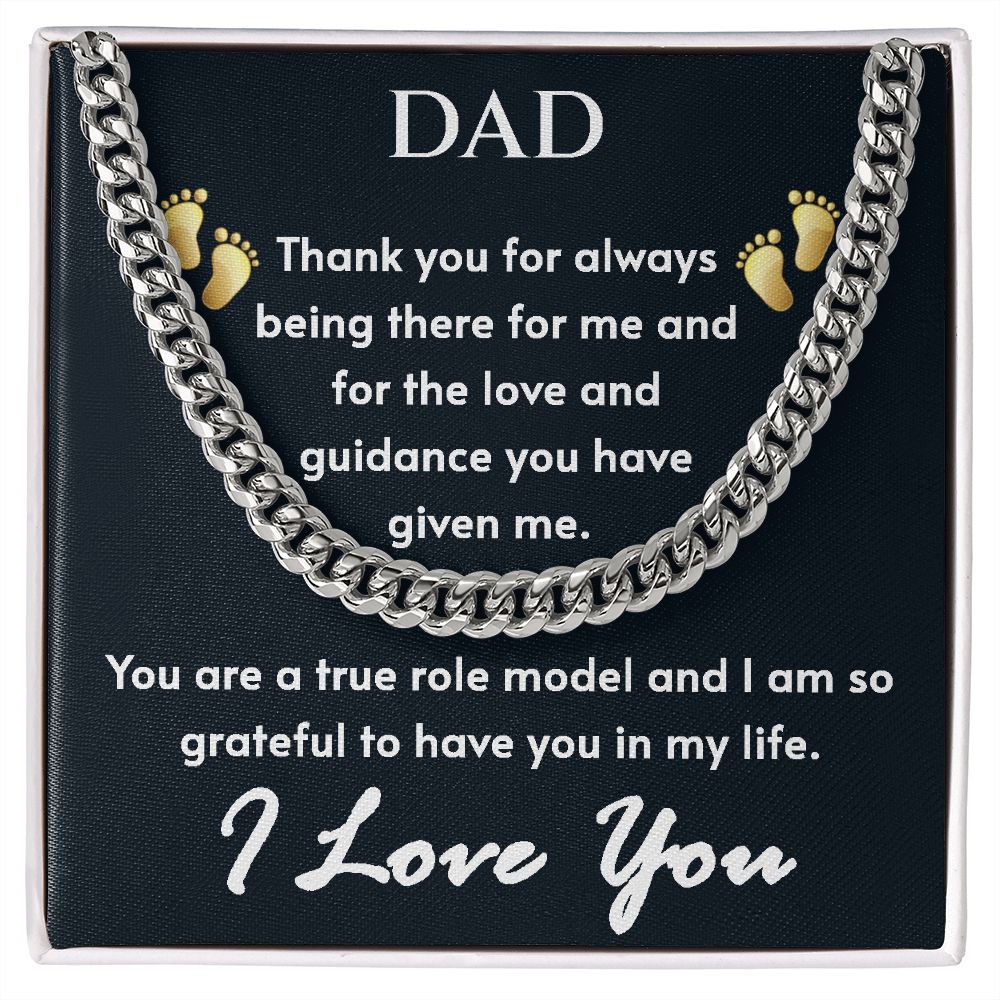 To Dad - Cuban Link Chain