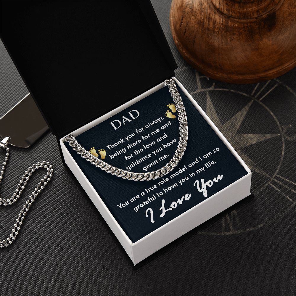 To Dad - Cuban Link Chain