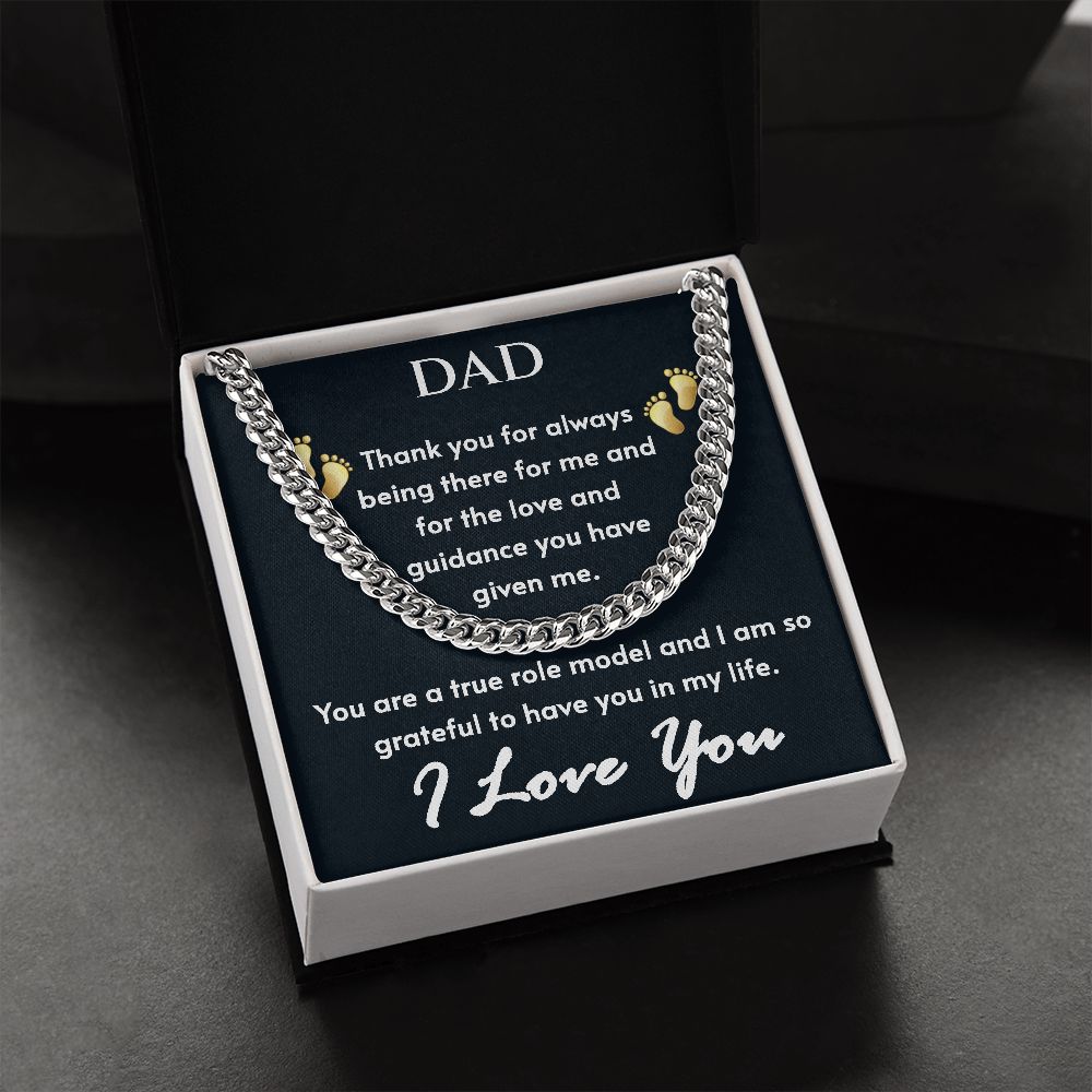 To Dad - Cuban Link Chain