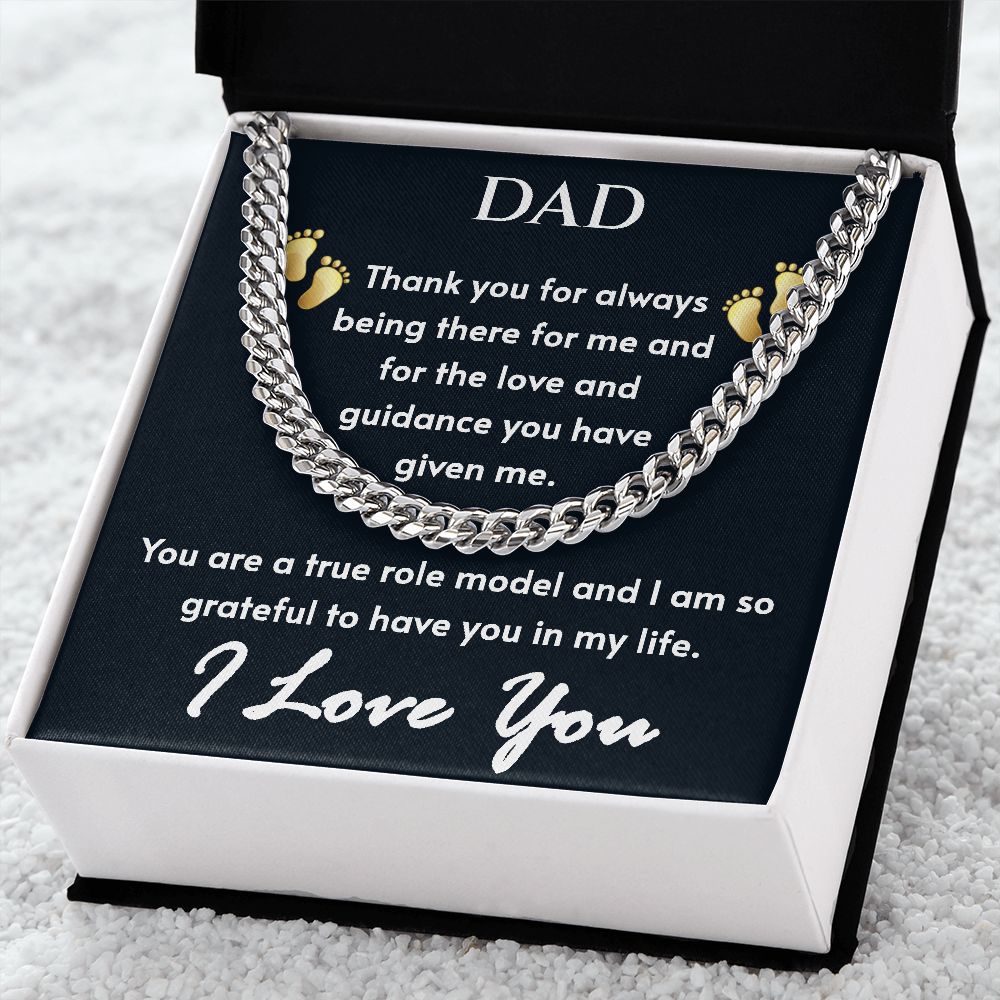 To Dad - Cuban Link Chain