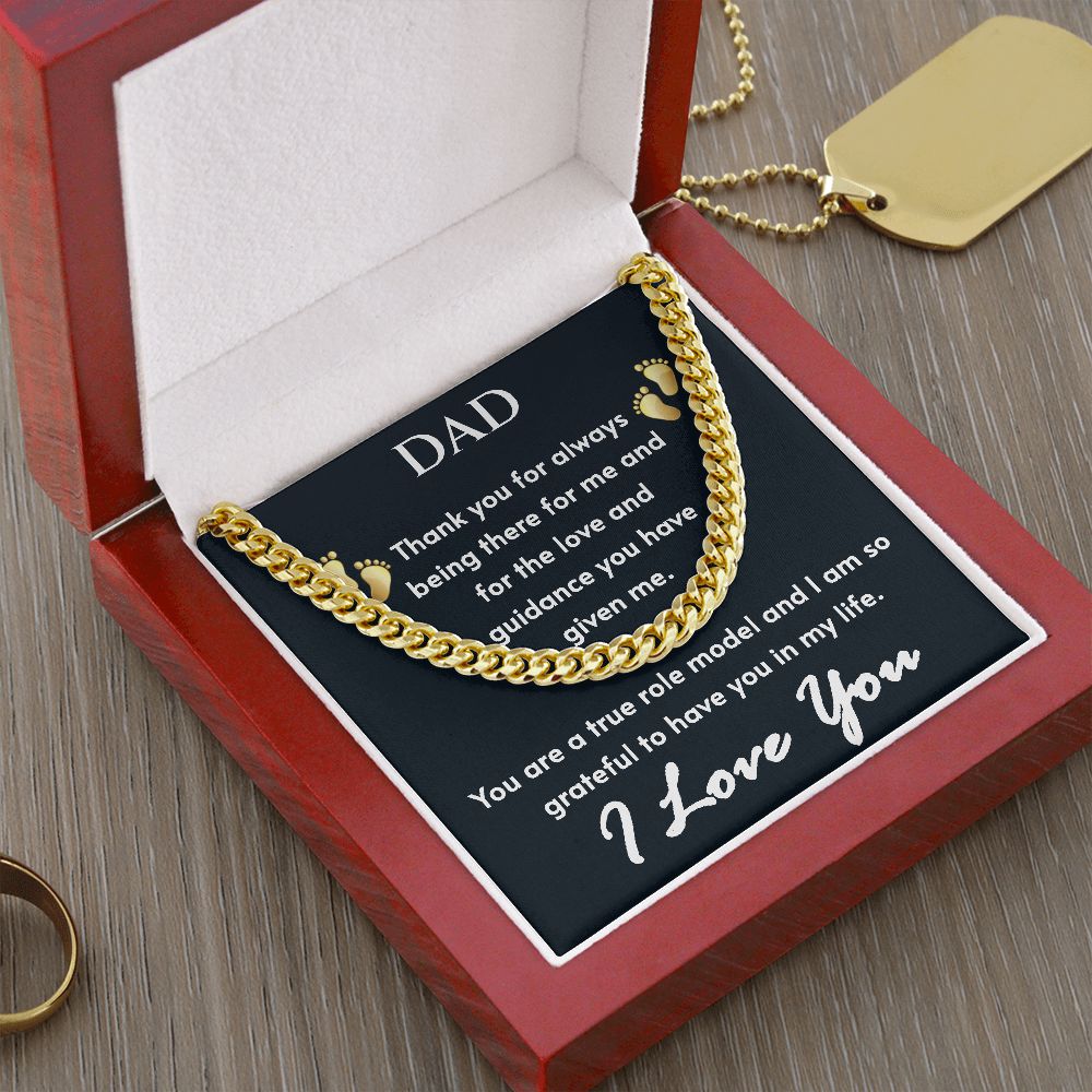 To Dad - Cuban Link Chain