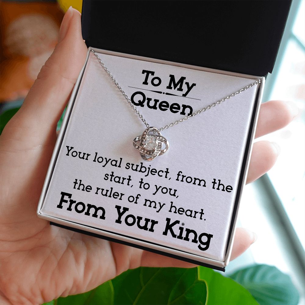 To My Queen - Love Knot Necklace
