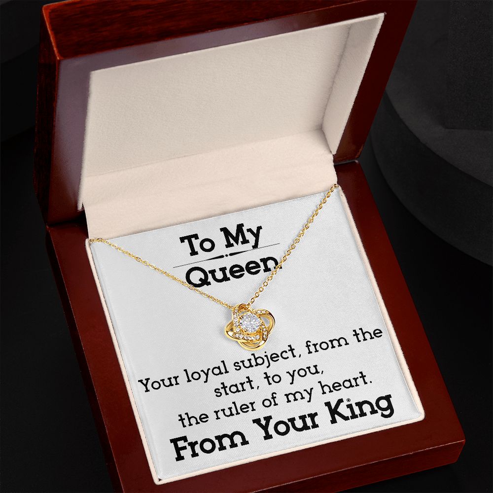 To My Queen - Love Knot Necklace