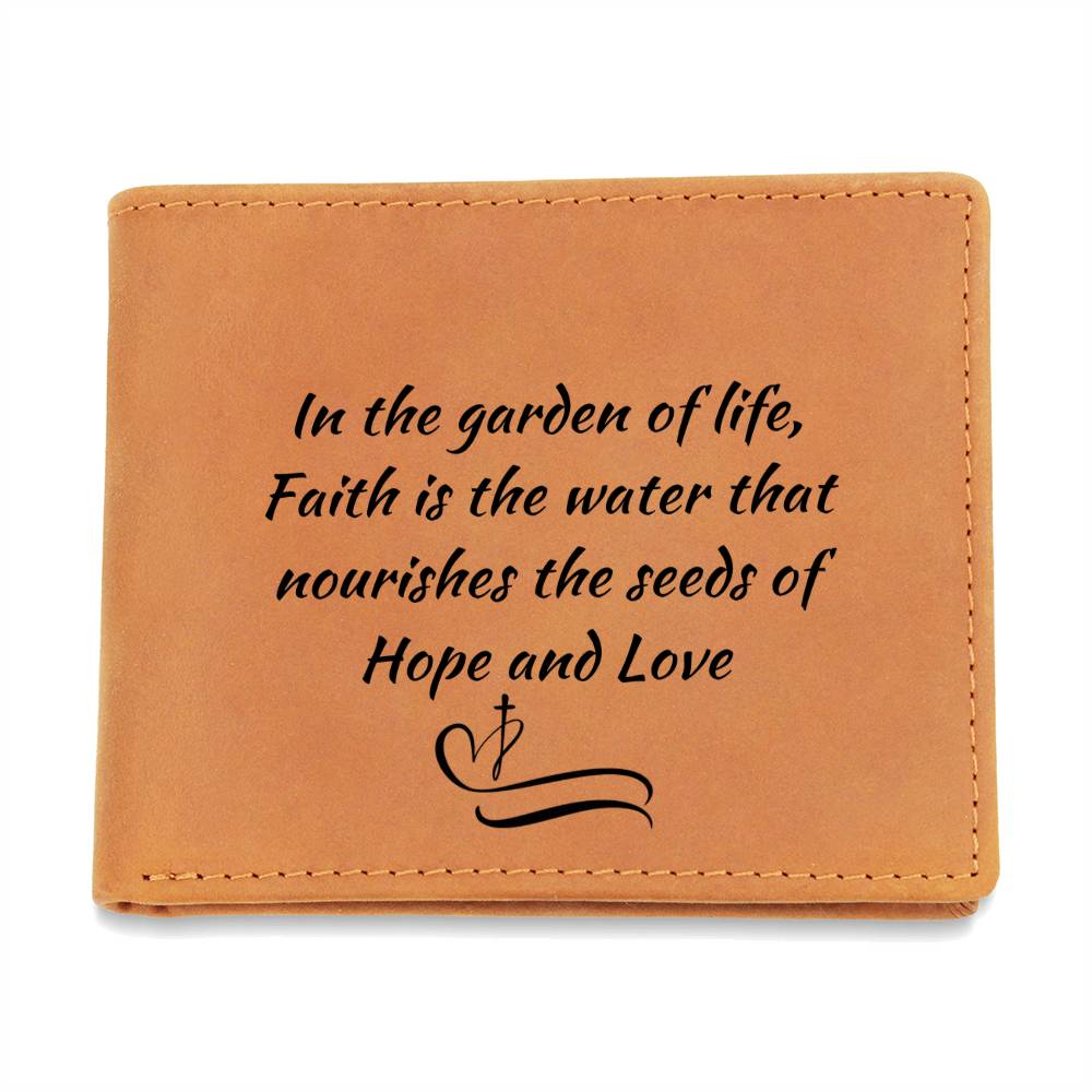 Faith - Graphic Leather Wallet