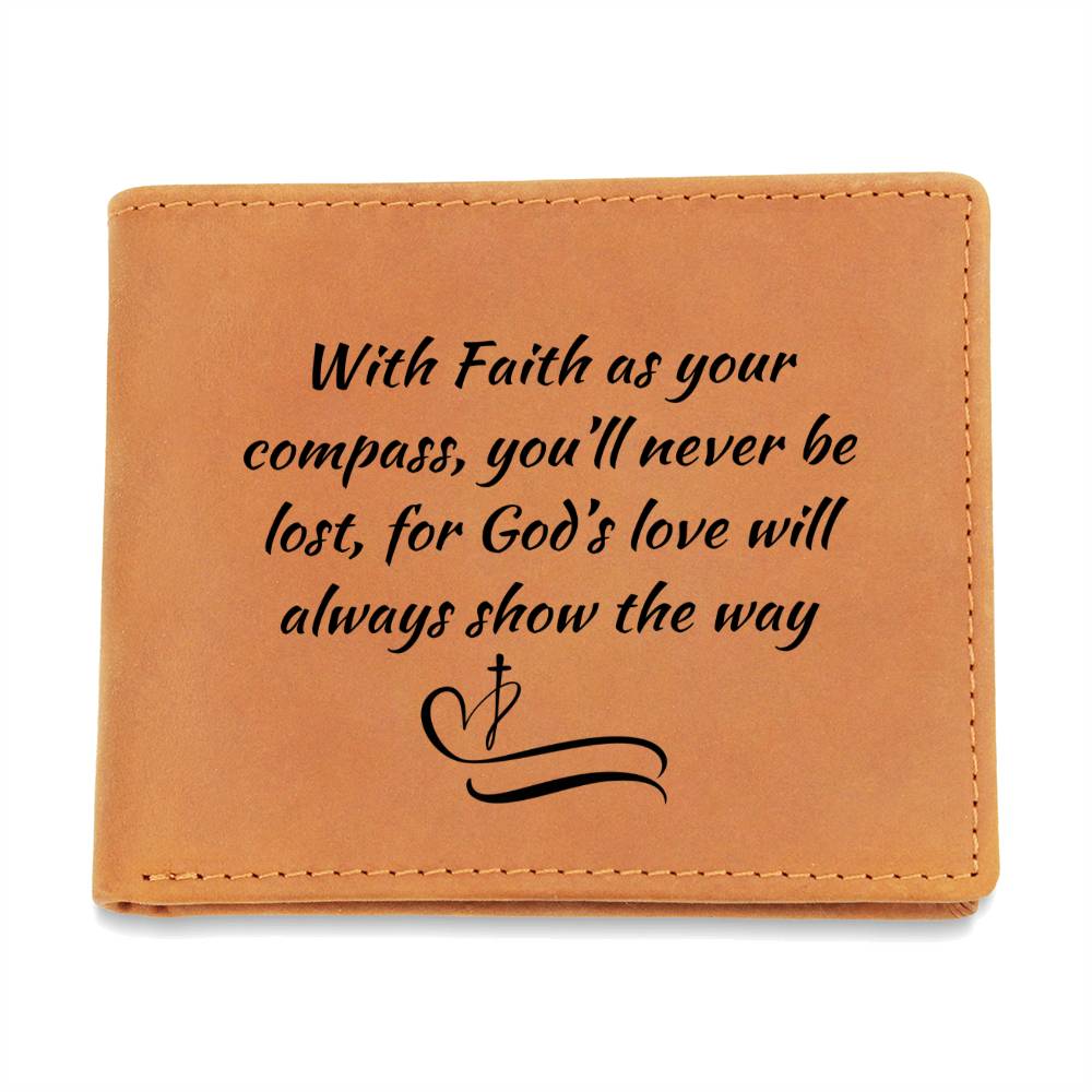 Faith - Graphic Leather Wallet