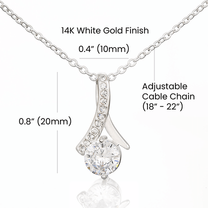 To My Love, From Your Love, To My Wife From Husband Alluring Beauty Necklace