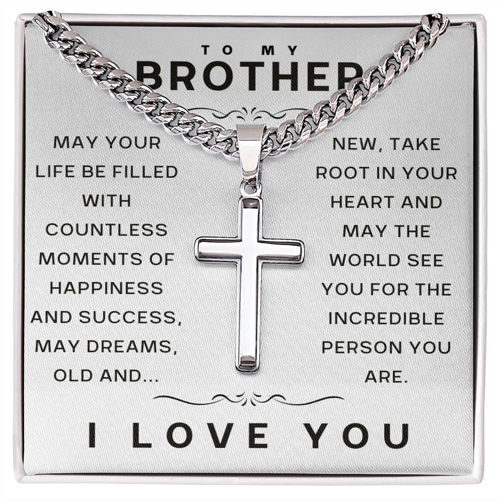 Incredible Person You Are - Cuban Chain With Artisan Cross & Engraving