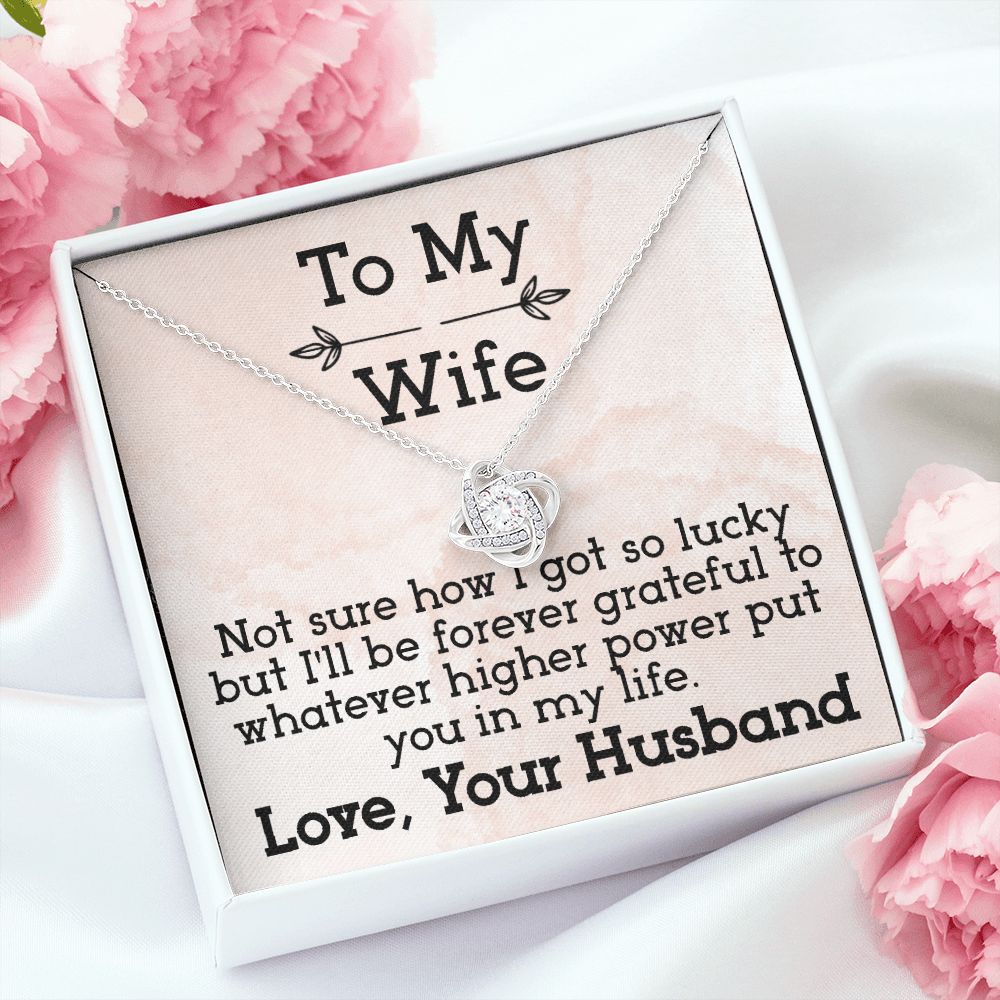 To My Wife - Lucky Knot Necklace