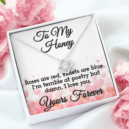 To My Honey - Love Knot Necklace