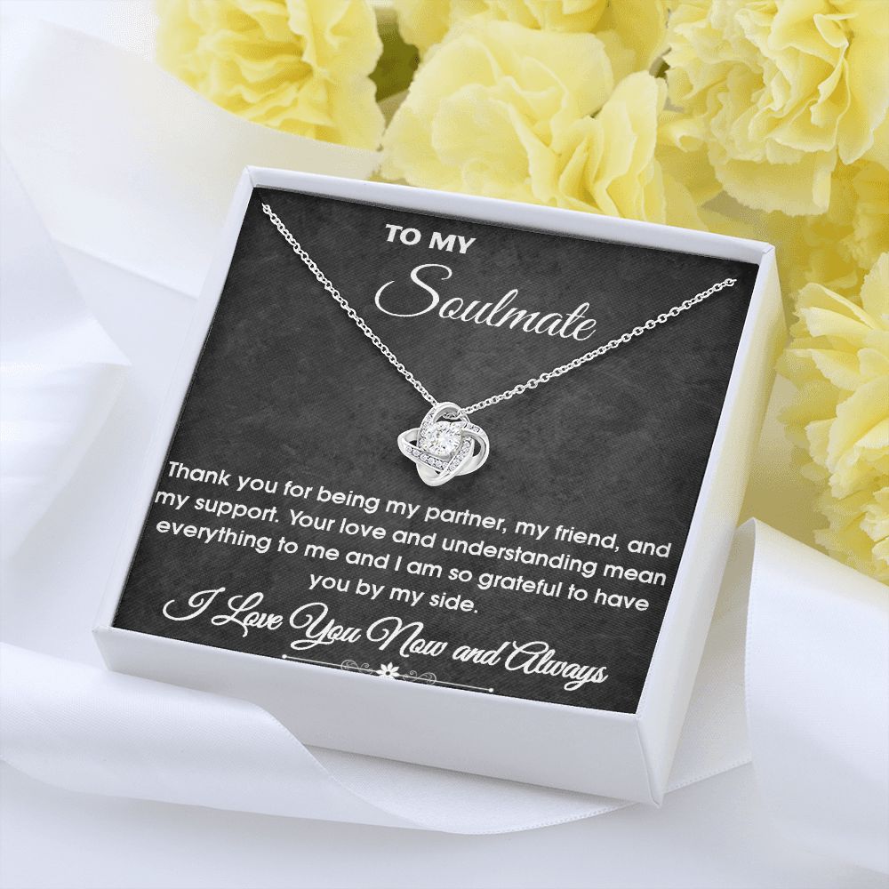 To My Soulmate - Love Knot Necklace