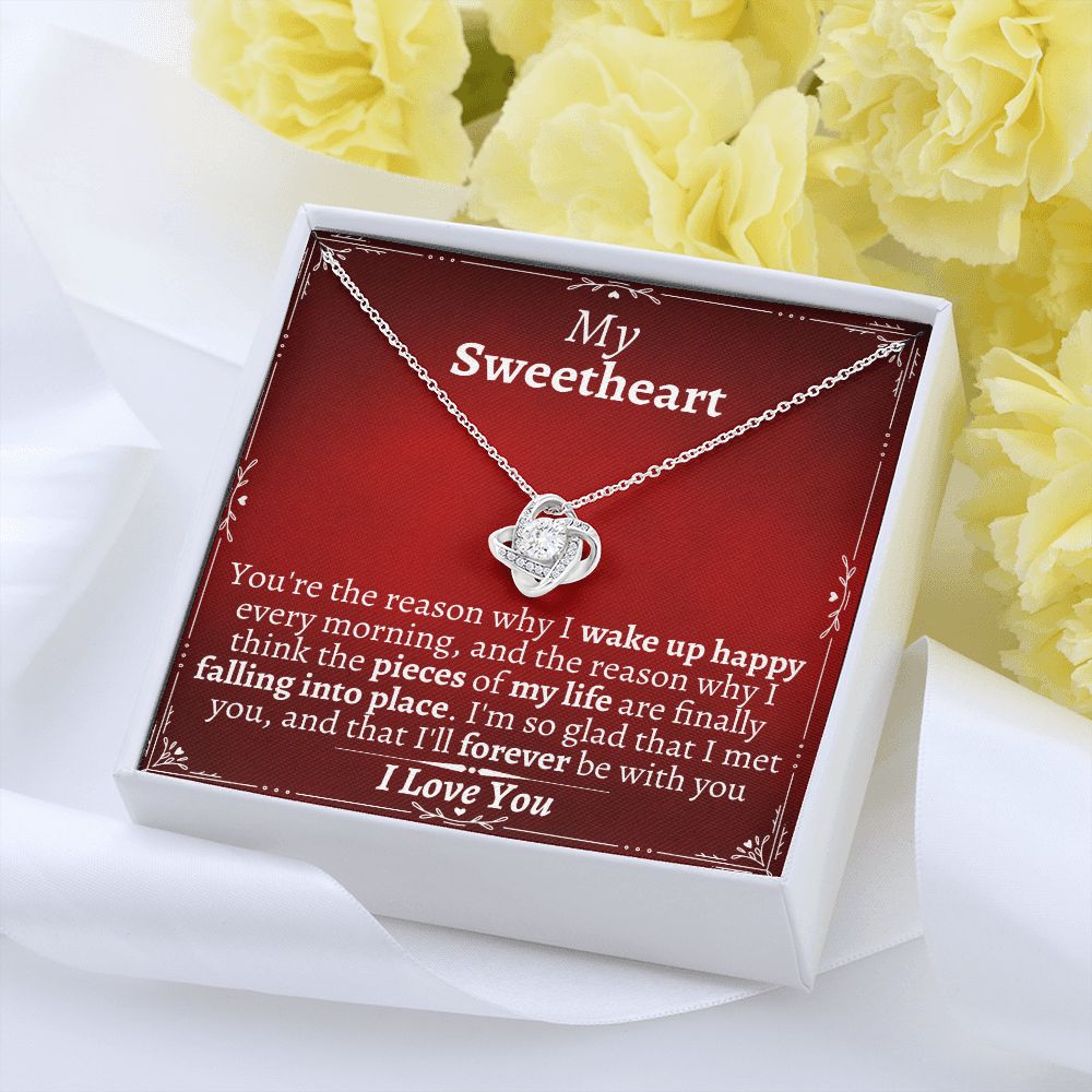 To My Sweetheart - Love Knot Necklace