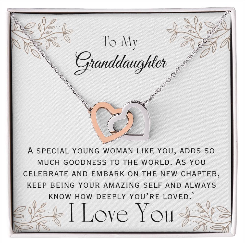 Special Young Woman - Interlocking Hearts Necklace