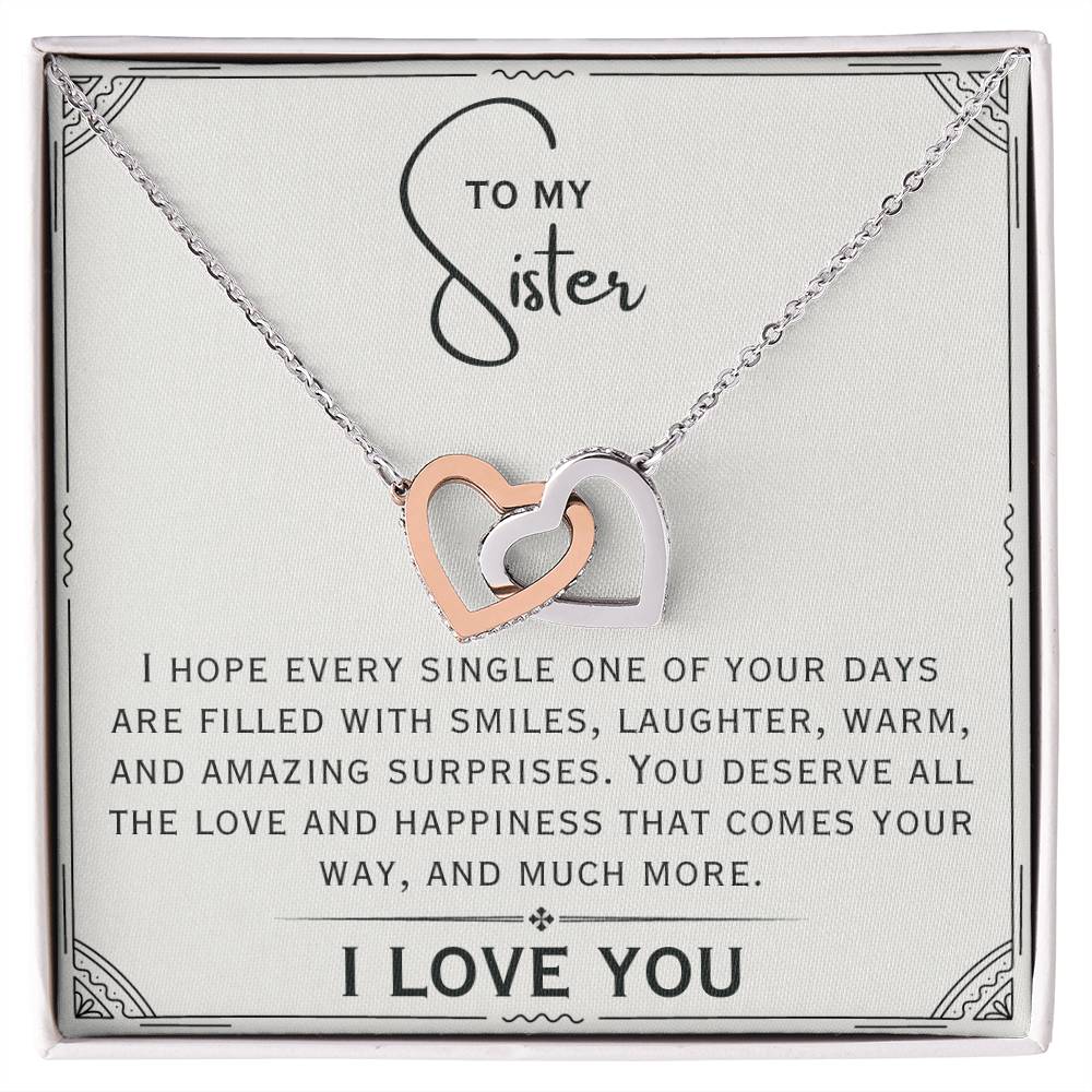 Truly Deserve - Interlocking Hearts Necklace