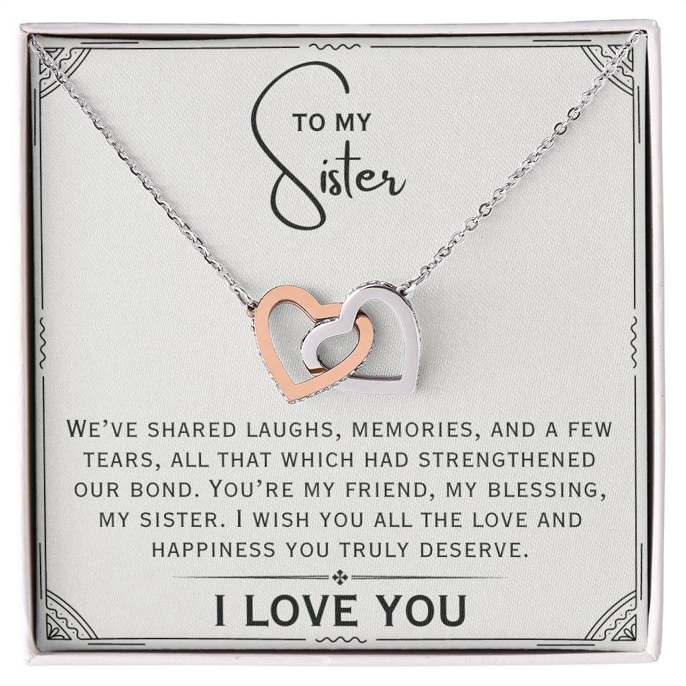 Laughs, Memories, Tears - Interlocking Hearts Necklace