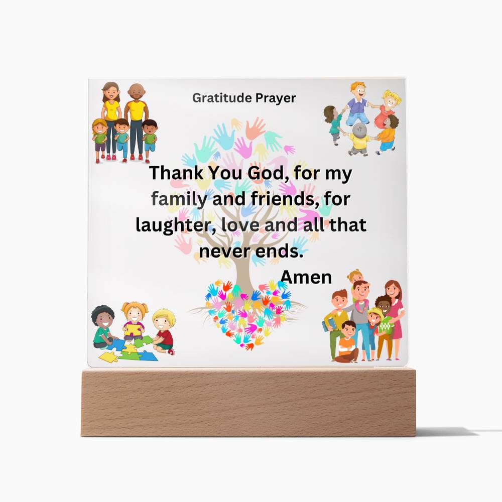 Children's Prayer Square Acrylic Plaque