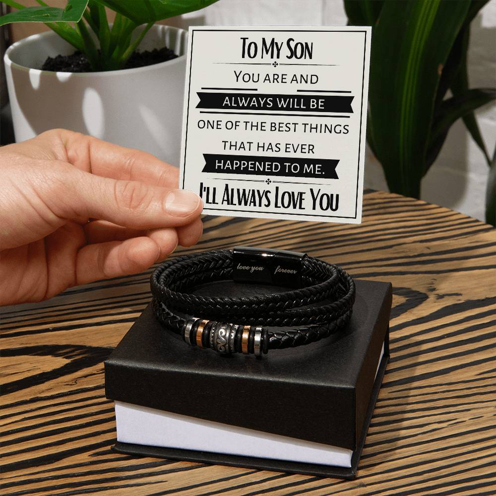 To My Son - Best Thing To Happen To Me - Men's Bracelet