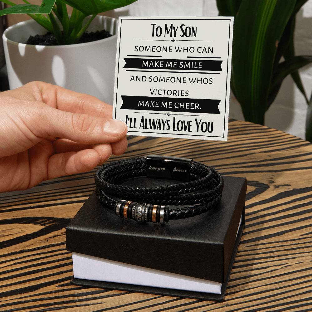 To My Son - Victories Who Make Me Cheer - Men's Bracelet