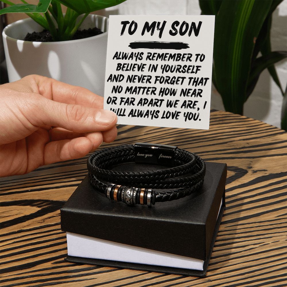 To My Son - Always Remember I Will Love You - Men's Bracelet