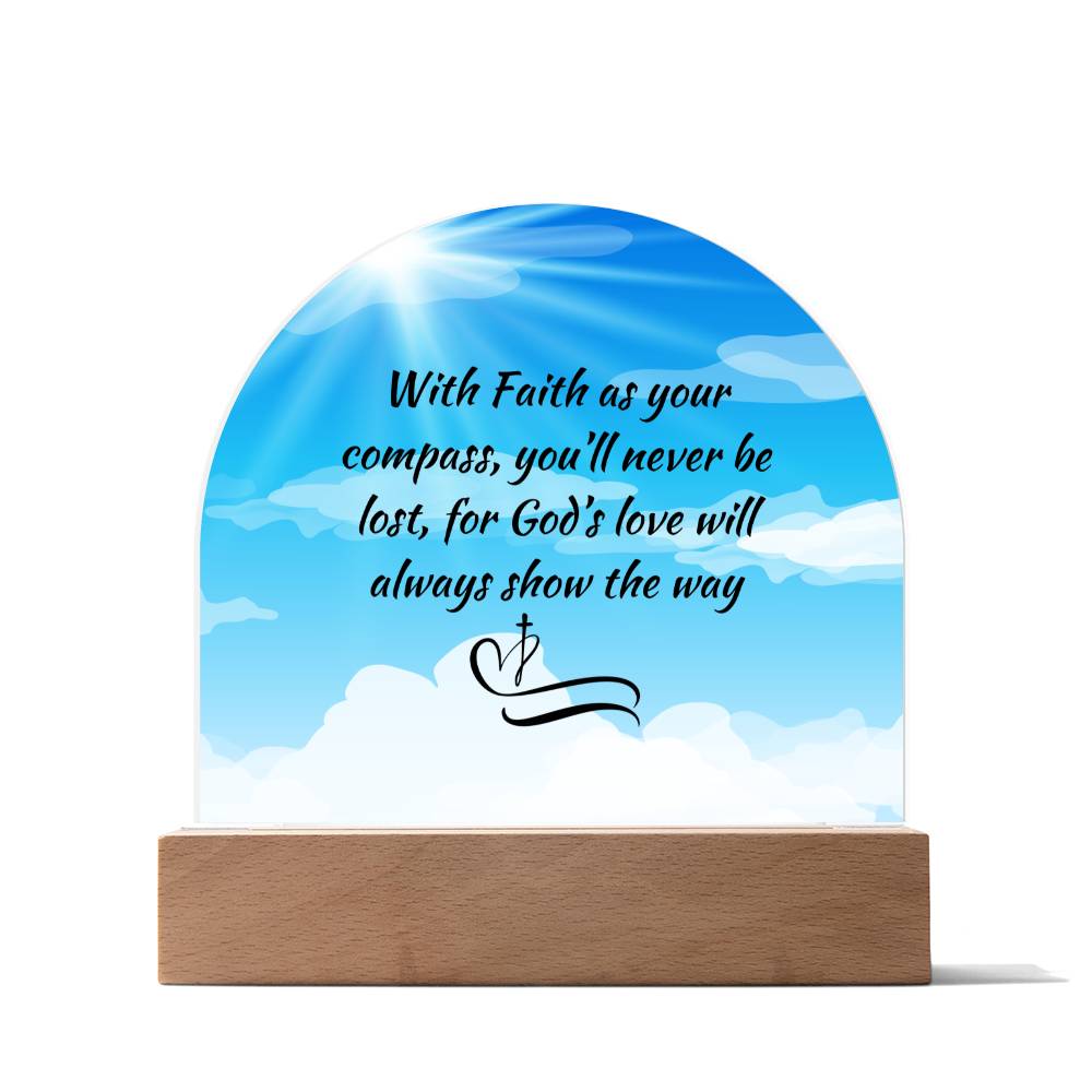 Faith - Domed Acrylic Plaque