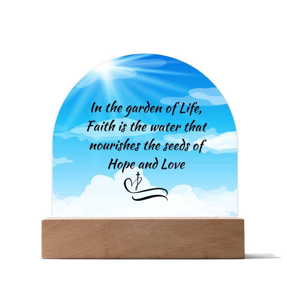 Faith - Domed Acrylic Plaque