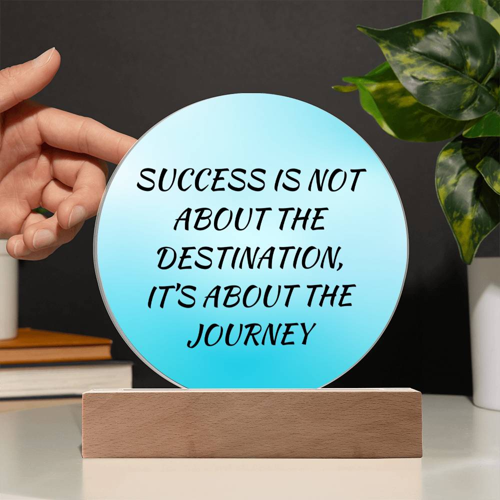 Success - Printed Circle Acrylic Plaque