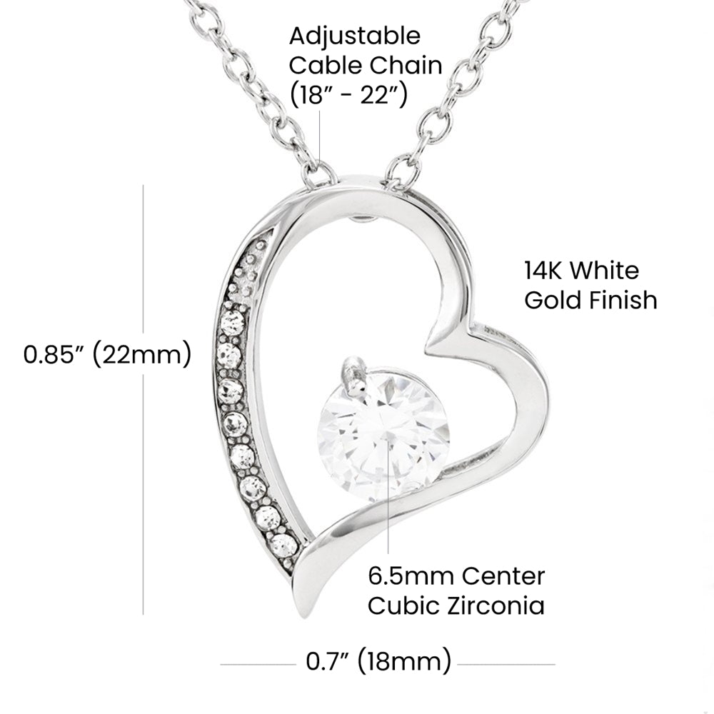 To My Heart Snatcher-Stole My Heart-Forever Love Necklace