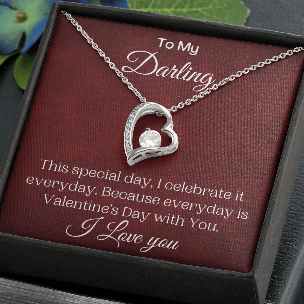 To My Darling-Valentines Day-Forever Love Necklace