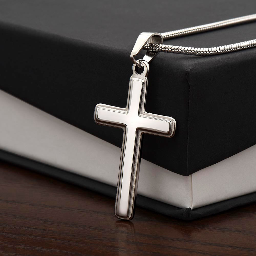 To My Dad - Artisan Crafted Stainless Steel Cross