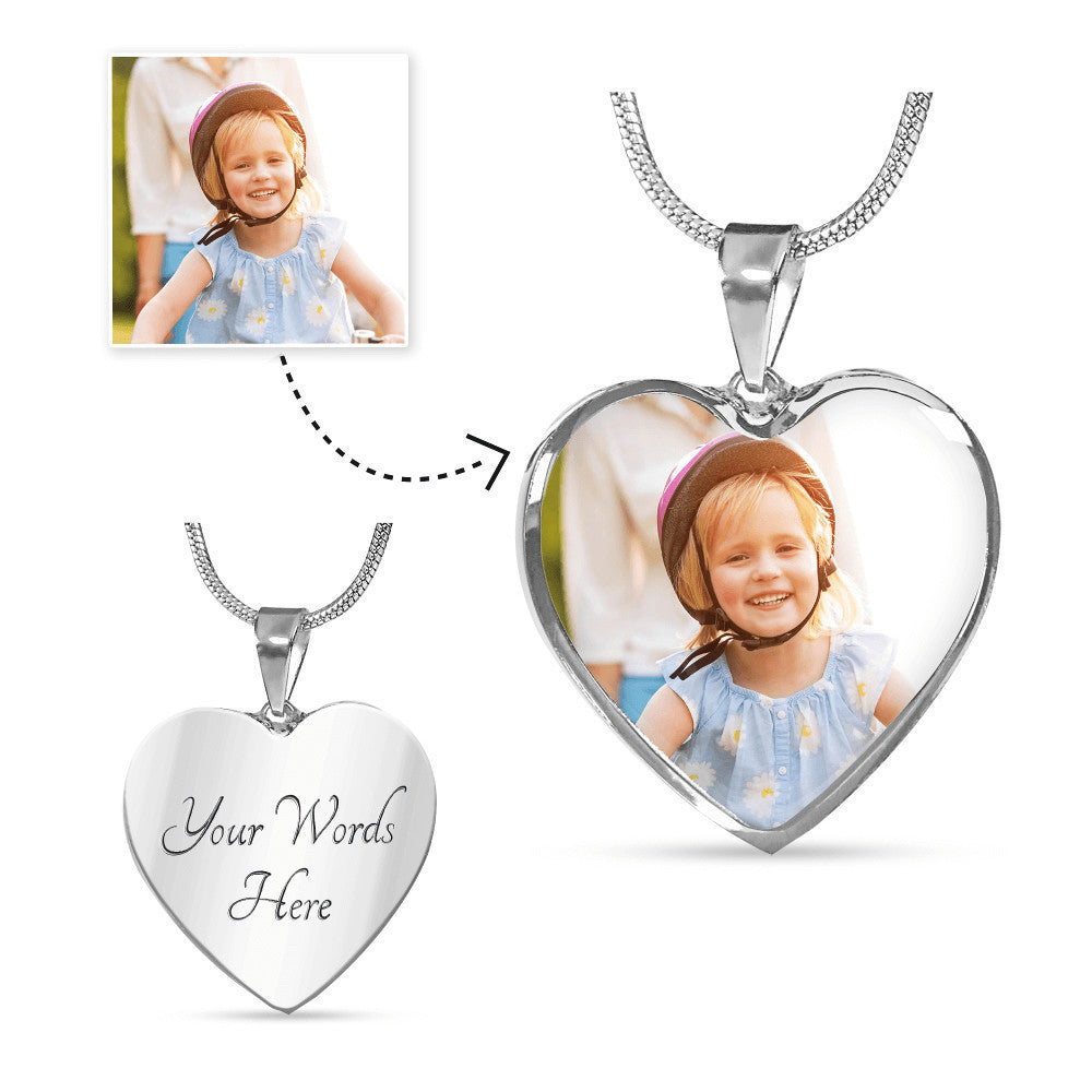 PerfPiece-Perfect Keepsake- Personalized Graphic Heart Necklace