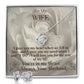To My Wife From Husband, Love Knot Necklace & Earring Set