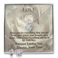 To My Love From Your love, To My Wife From Husband Love Knot Necklace & Earring Set