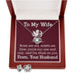 To My Wife - Love Knot Necklace and Earring Set