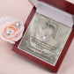 To My Wife From Husband, Love Knot Necklace & Earring Set
