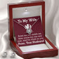 To My Wife - Love Knot Necklace and Earring Set