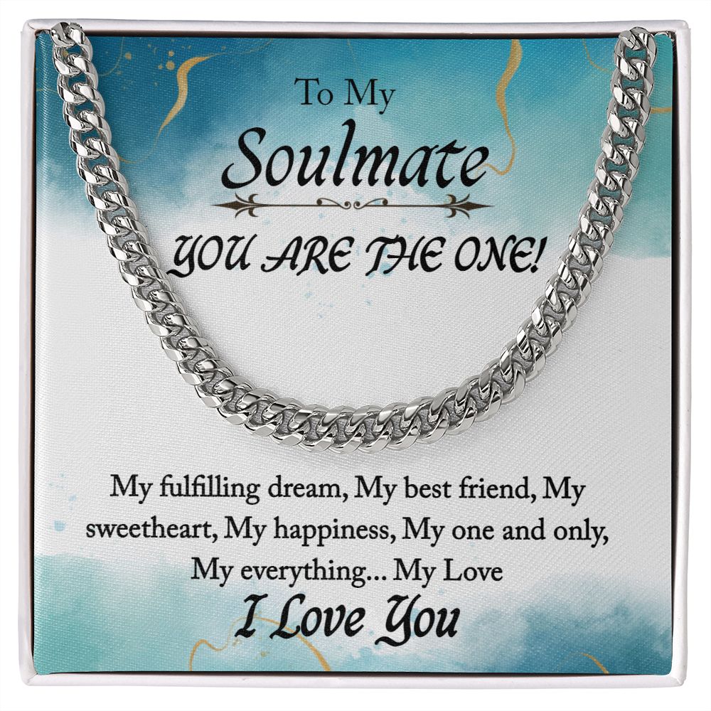 To My Soulmate, My Everything, Cuban Link Chain