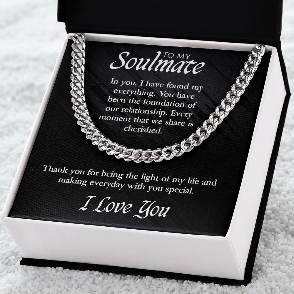 To My Soulmate, My Everything, Cuban Link Chain
