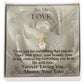 To My Love, From Your Love, To My Wife From Husband Alluring Beauty Necklace