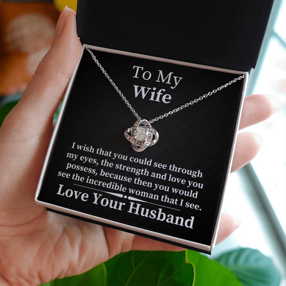 To My Wife - Love Knot Necklace