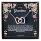 To My Grandma - Interlocking Hearts Necklace