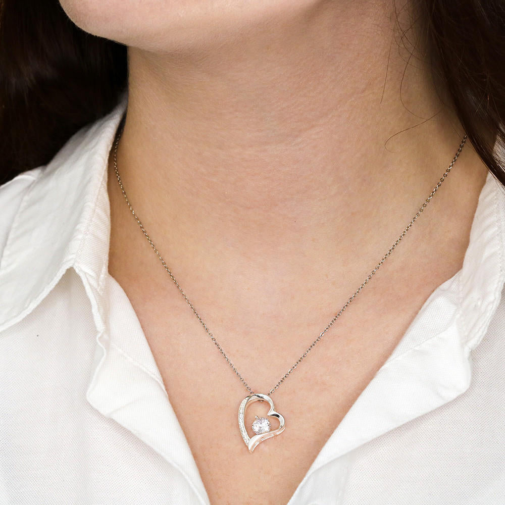 To Our Beautiful Daughter - We Love You - Forever Love Necklace