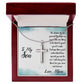 To My Son - Love, Mom - Cross Necklace